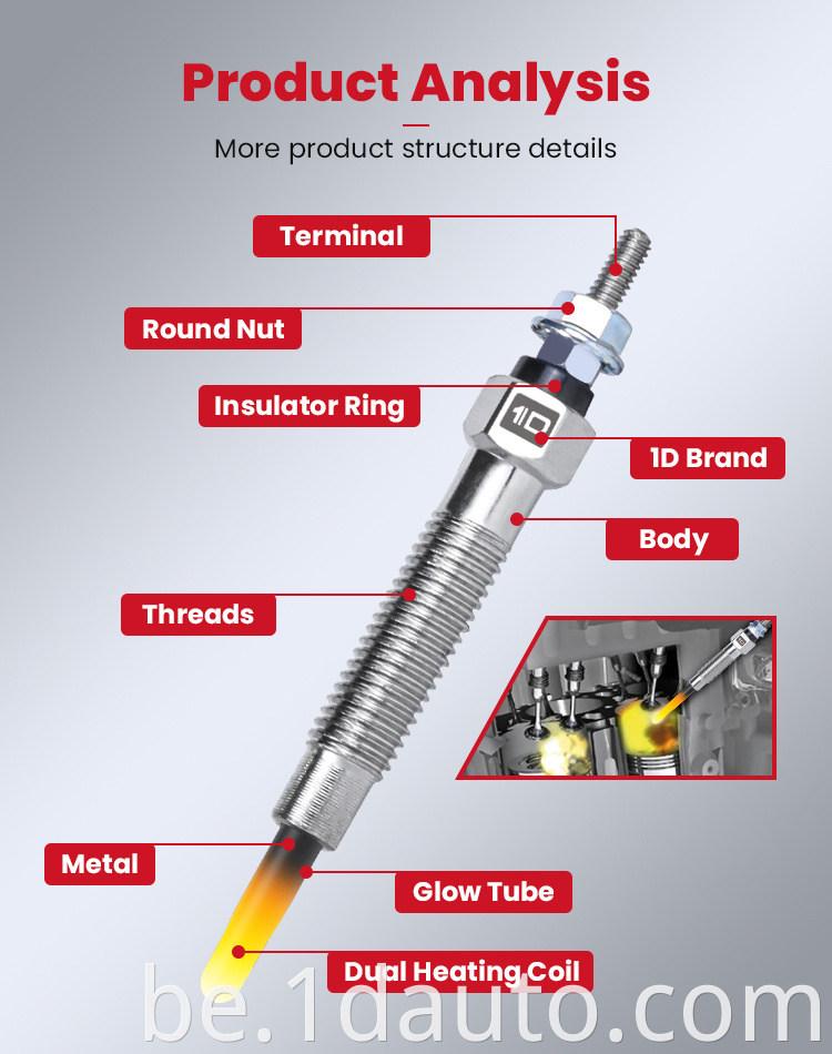 Diesel Engines Glow plug for Mitsubishi 4D56